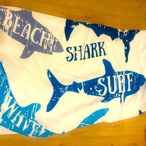 NEW, Twin Shark Bedding, Ocean Theme Decor,  Shark Duvet Cover